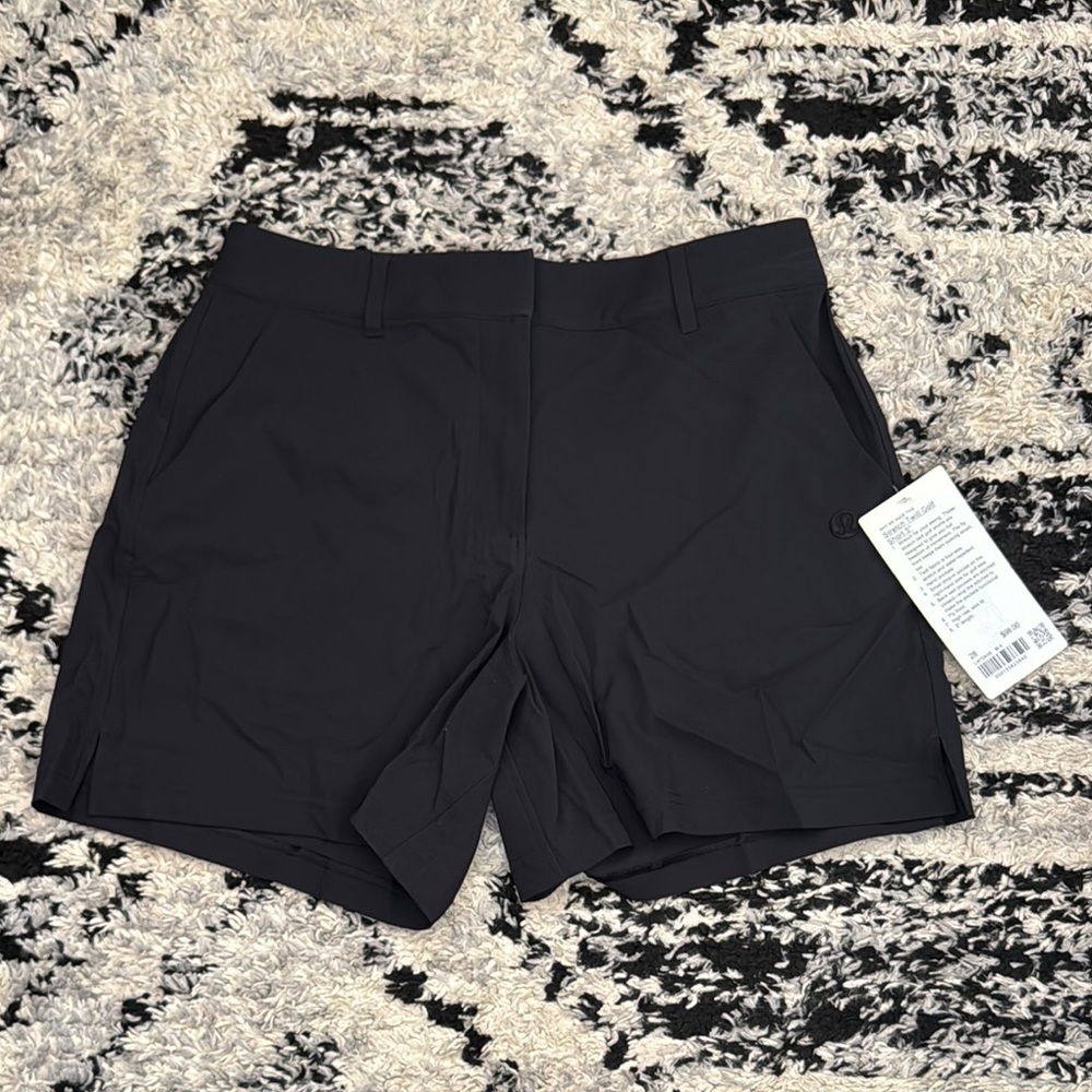 lululemon athletica Black Athletic Shorts High-Waisted Moisture-Wicking